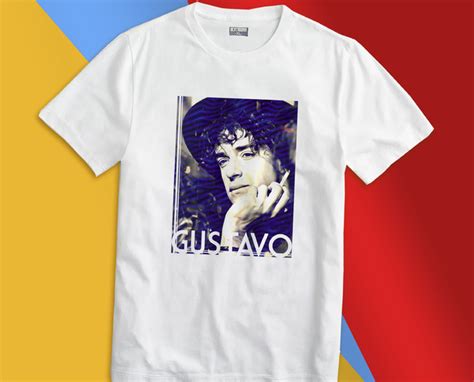 Remera Unisex Algod N Gustavo Cerati Blue