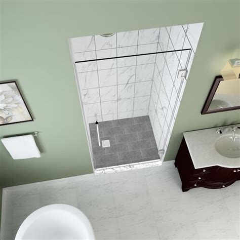 Aston Kinkade 26 X 72 Hinged Frameless Shower Door And Reviews Wayfair