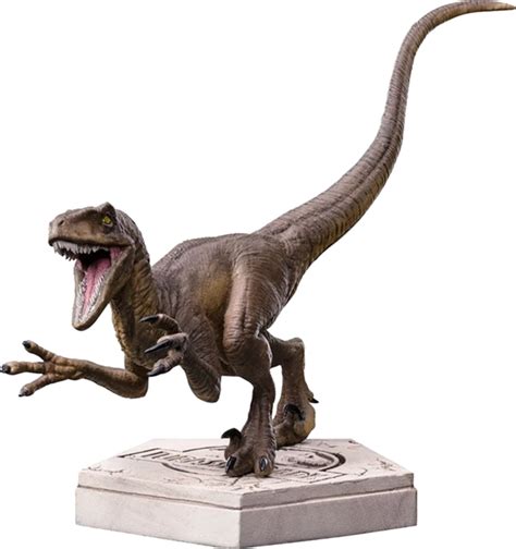 Jurassic Park - Velociraptor A Icons 3.5” Statue by Iron Studios ...