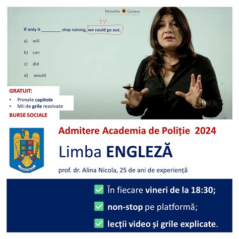 Engleză Admitere Academia de Poliție