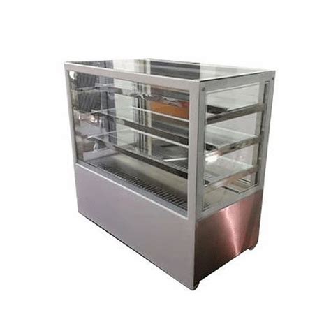 Stainless Steel Rectangular Food Display Cases For Bakery At Rs