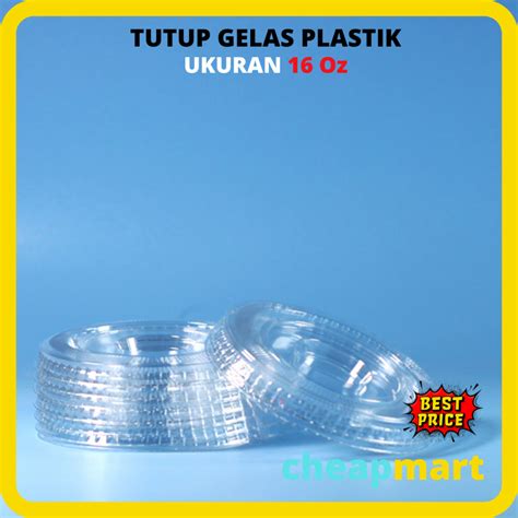 Jual 50 Pcs BRAVIA Gelas Plastik Bening Cup Datar Gelas Minuman Cup