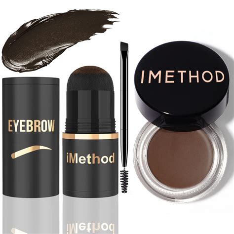 Amazon IMethod Eyebrow Stamp Stencil Kit Light Brown Eyebrow