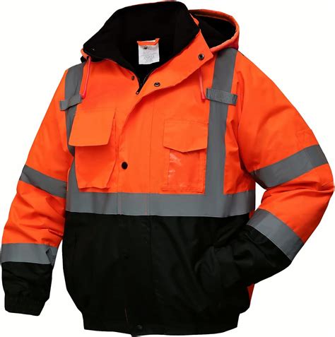 Sksafety High Visibility Reflective Jackets For Men Waterproof Class