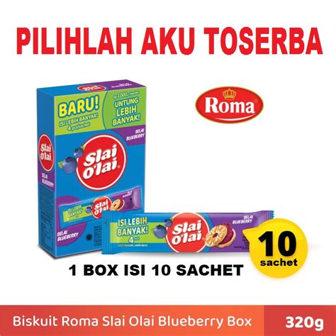 Jual Biskuit Roma Slai O Lai Blueberry Slai Olai Blueberry Isi