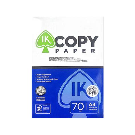 Ik Copy Paper A4 70 Gsm 500 Sheets At Best Price In Bengaluru Id 2854442016462