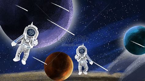 Gambar Ilustrasi Yang Digambar Tangan Oleh Planet Luar Angkasa Terbaik