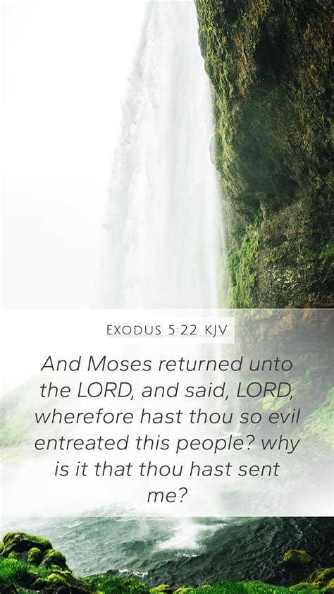 Exodus Kjv Mobile Phone Wallpaper And Moses Returned Unto The