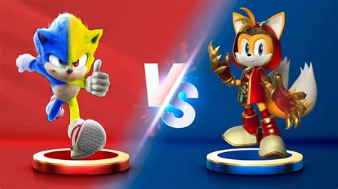 Sonic Dash Dragonclaw Tails Vs Movie Super Sonic Movie Sonic Vs All