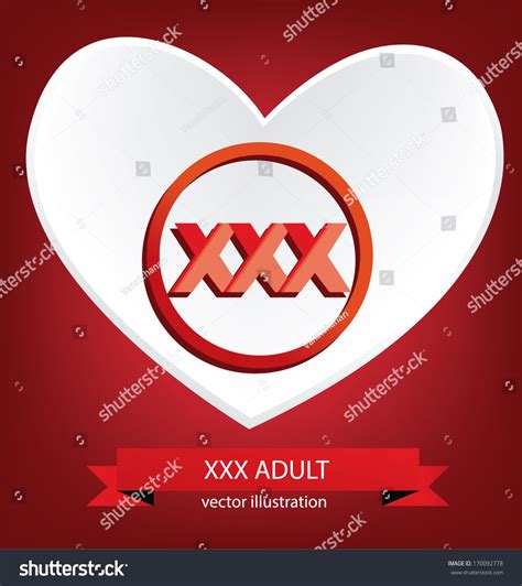 Heart Xxx Vector Illustration Stock Vector Royalty Free 170092778 Shutterstock