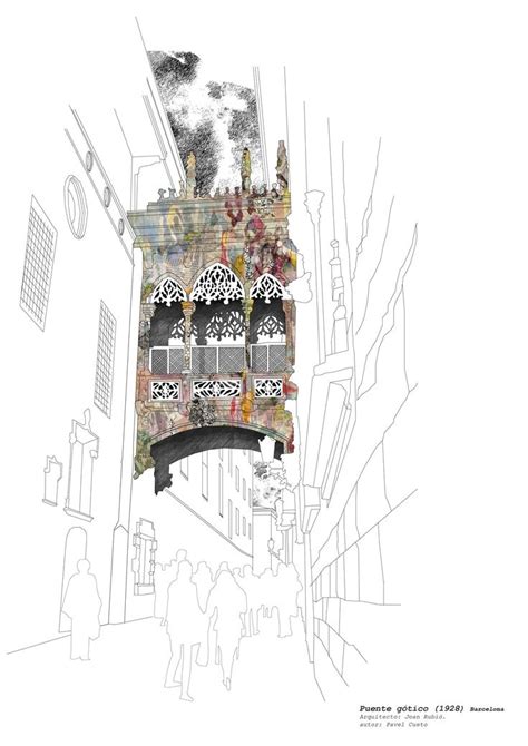 Bornisimo Carrer Del Bisbe Barcelona Print A Architecture Collage