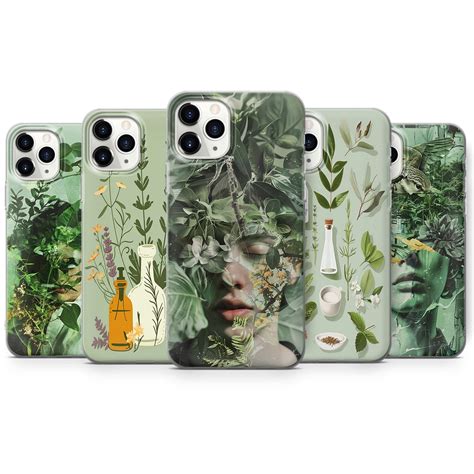 Sage Green Phone Case Herbalism Theme Phone Case Phone Case Cover For Pixel Samsung Iphone