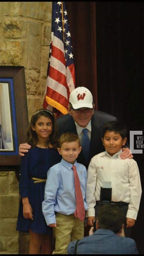 Wylie High School Ptsa President Bush With His New Wylie Pirates Hat