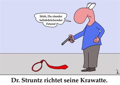 Krawatte Richten Dr Struntz Co Schr Ge Cartoons