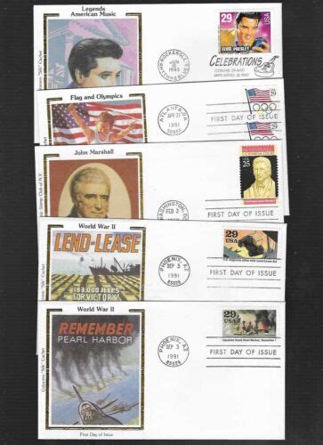 Us Fdc First Day Covers Collection S Lot Of By Colorano Silk