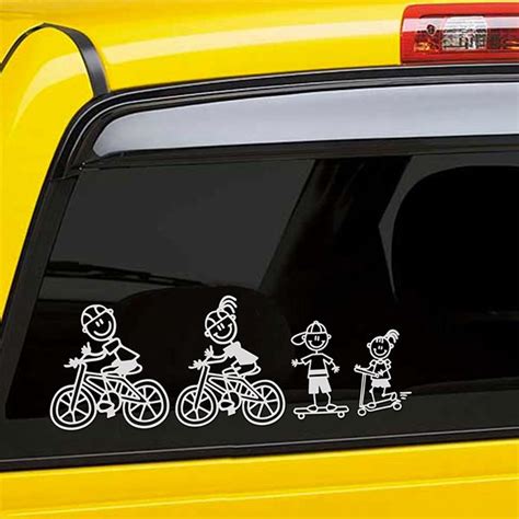 Klebstoff Familie Papa Radfahrer WebWandtattoo