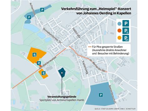 Das Verkehrskonzept Zum Johannes Oerding Konzert In Kapellen