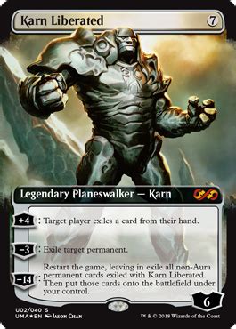 Karn Liberated Ultimate Box Topper Magic The Gathering Mtg Cards