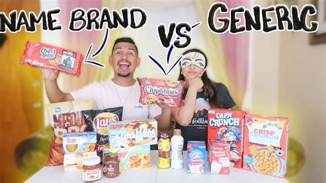 Name Brand Vs Generic Food Blind Taste Test Youtube