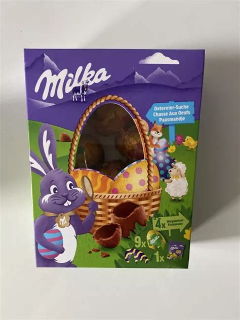 MILKA SCHOKOLADE OSTERHASE Paket 1 Ostern Alpenmilch Eier Neu 5 Teilig