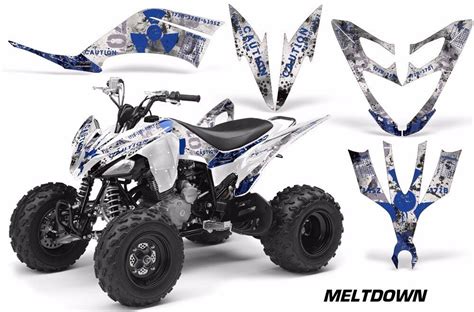 Atv Decal Graphic Kit Quad Sticker Wrap For Yamaha Raptor 250 2008 2014 Melt U W Ebay