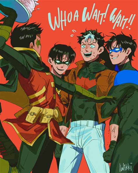 Robin Dick Grayson Jason Todd Nightwing Damian Wayne And 2 More Dc Comics And 1 More