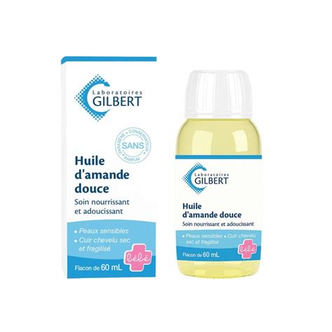 Huile D Amande Douce De Gilbert Soin Nourrissant 60ml