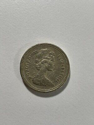 1983 Queen Elizabeth II One Pound Coin Upside Down Type Error EBay