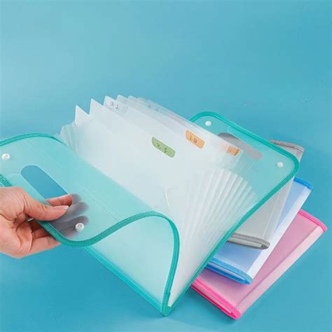 File Folder Clear Book Folder File Organizer Expanding 13 Layer Test