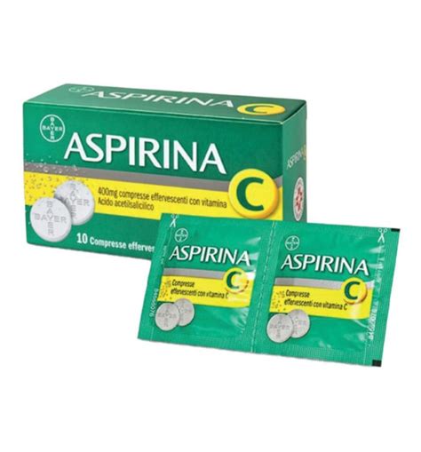 ASPIRINA C 400MG 240MG COMPRESSE EFFERVESCENTI CON VITAMINA C 10