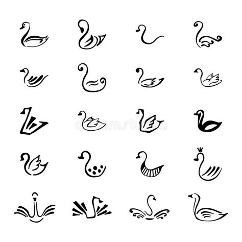 Black Swan Logo Stock Illustrations 3596 Black Swan Logo Stock