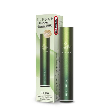 ELFBAR ELFA Pod Kit 500 MAh Akku Aurora Green Elfbargermany