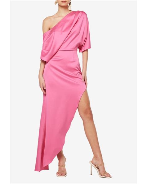 Elliatt Renders One Shoulder Gown In Pink Lyst