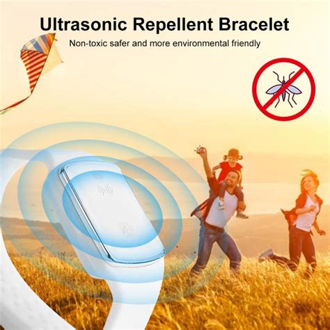 Anti nuisible Bracelet répulsif de moustiques à ultrasons Anti