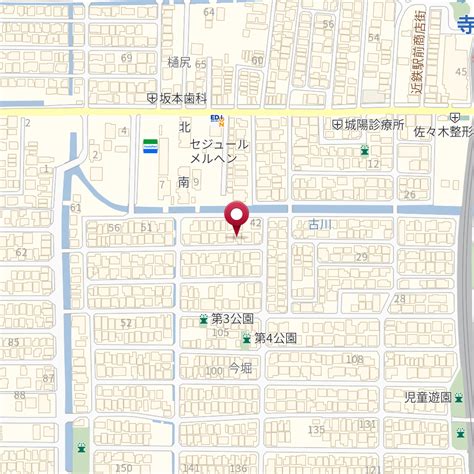 京都府城陽市寺田今堀42－14 の地図 Mapfan