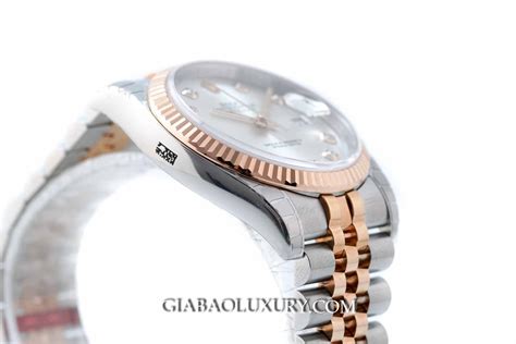 Đồng Hồ Rolex Datejust 36 116231 Mặt Số Bạc Nạm Kim Cương