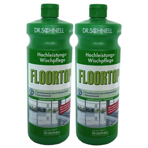 Dr Schnell Floortop 2 X 1 Liter Bodenreiniger Konzentrat Set OVP NEU