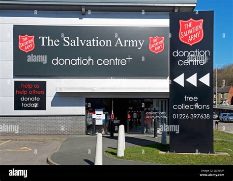 Salvation Army Donation Centre Barnsley South Yorkshire England Uk