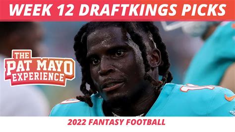 2022 Nfl Week 12 Draftkings Picks Lineup Strategy Ownership 2022