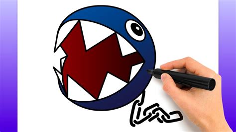 Cómo Dibujar Chain Chomp Tutorial De Dibujo Fácil YouTube