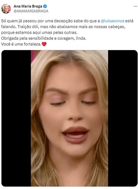 Ana Maria Braga Sai Em Defesa De Luísa Sonza Após Expor Traição De