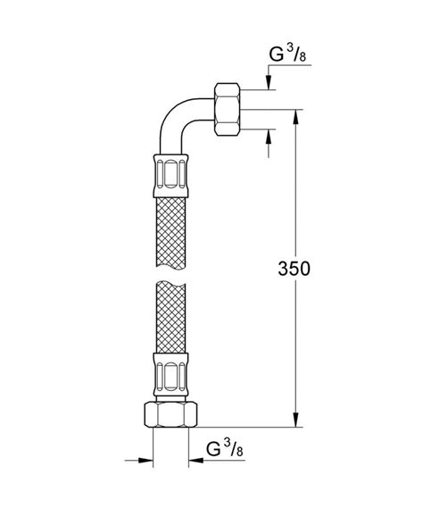 Raccord Plomberie Grohe Pour Douche 45900000 ISi Sanitaire