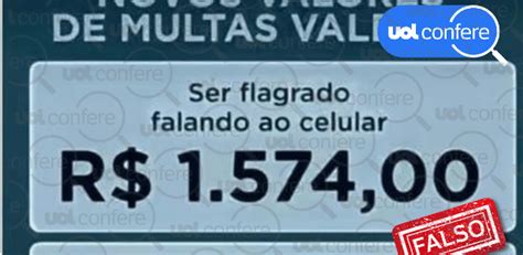 Falso Que Valores Das Multas De Tr Nsito Foram Atualizados