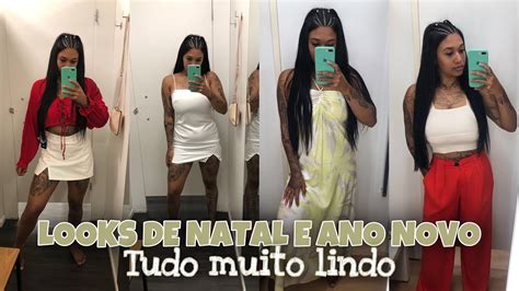 Provando Looks De Natal E Ano Novo Mostrei Valores Youtube