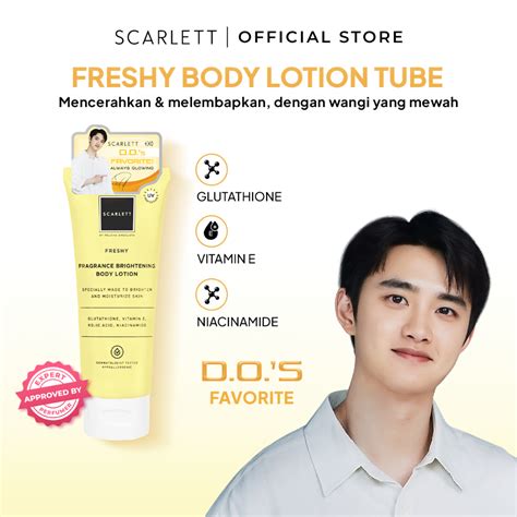 Jual Scarlett Whitening Body Lotion Freshy Tube Mencerahkan Melembabkan