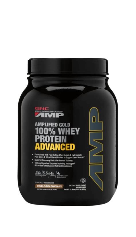 Amp Gold 100 Whey Protein Advancedchocolate Gnc Live Well