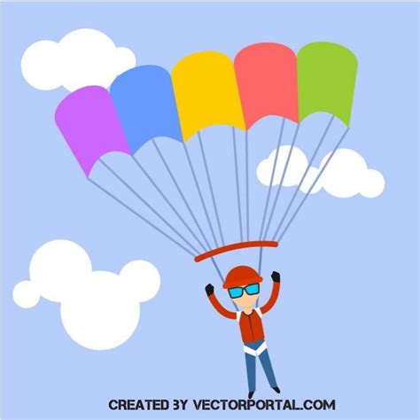 Funny Skydiving Clipart