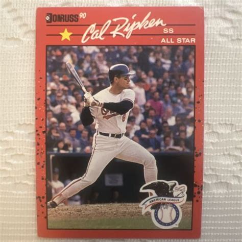 Donruss Cal Ripken Jr All Star Baltimore Orioles Error Card