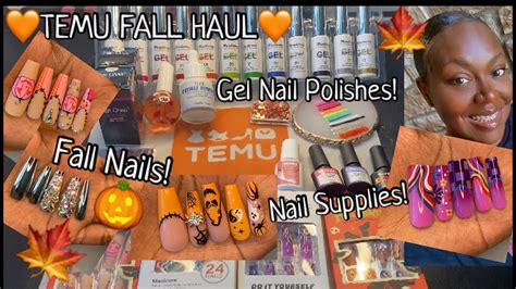 Temu Haul Fall Is Almost Here 🙌🍁 Press On Nails Nail Supplies