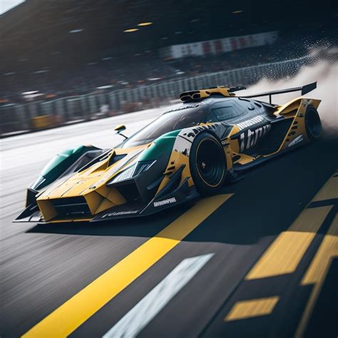 Premium Photo | A racing car with the number 12 on the side
